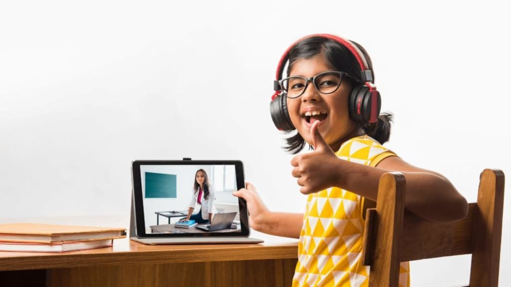 Online tutoring session